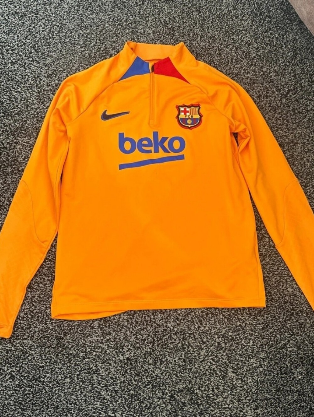 FC Barcelona Orange Nike Beko Training Top